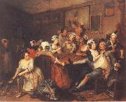 A Rake-s Progress,Tavern Scene William Hogarth